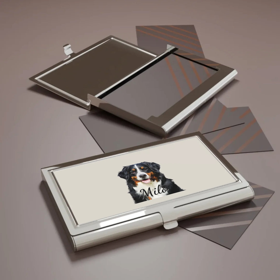 Business card holder-Custom photo, text, fonts, and colors-ARTFULANE