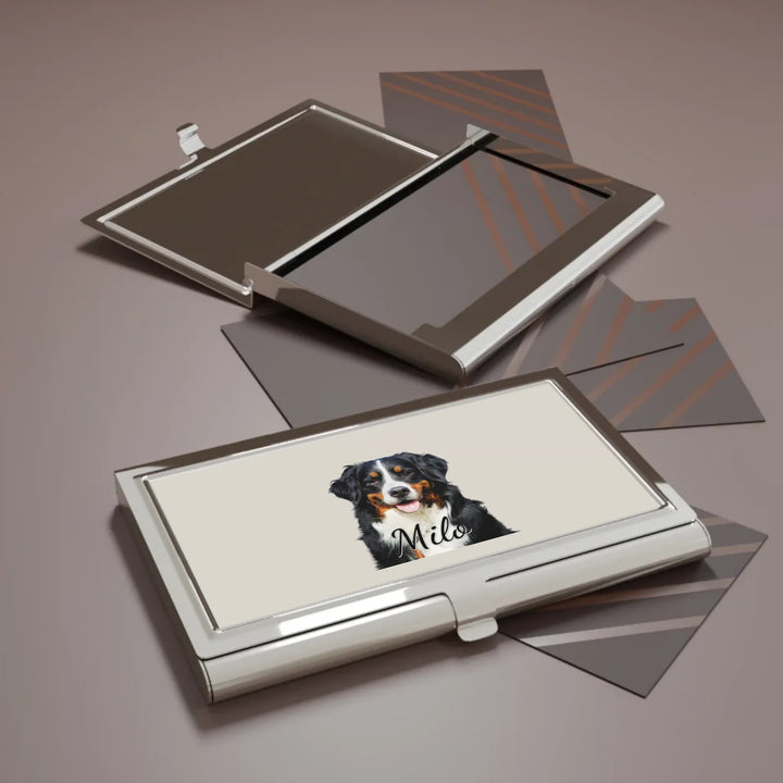 Business card holder-Custom photo, text, fonts, and colors-ARTFULANE