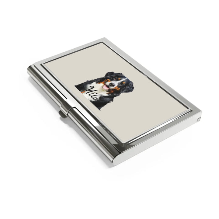 Business card holder side-Custom photo, text, fonts, and colors-ARTFULANE