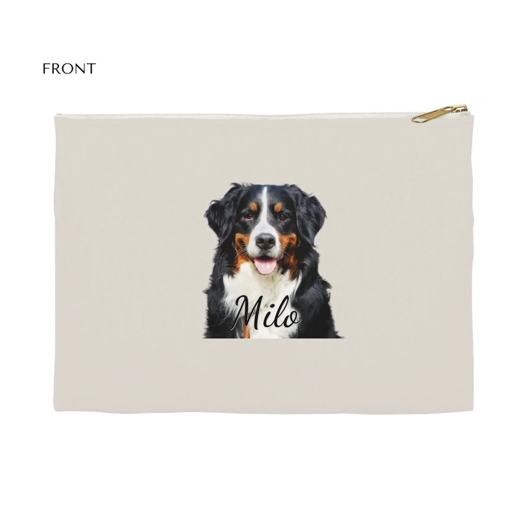 Flat Accessory Pouch Front-Custom photo, text, fonts, and colors-ARTFULANE