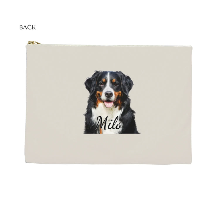 Flat Accessory Pouch Back-Custom photo, text, fonts, and colors-ARTFULANE