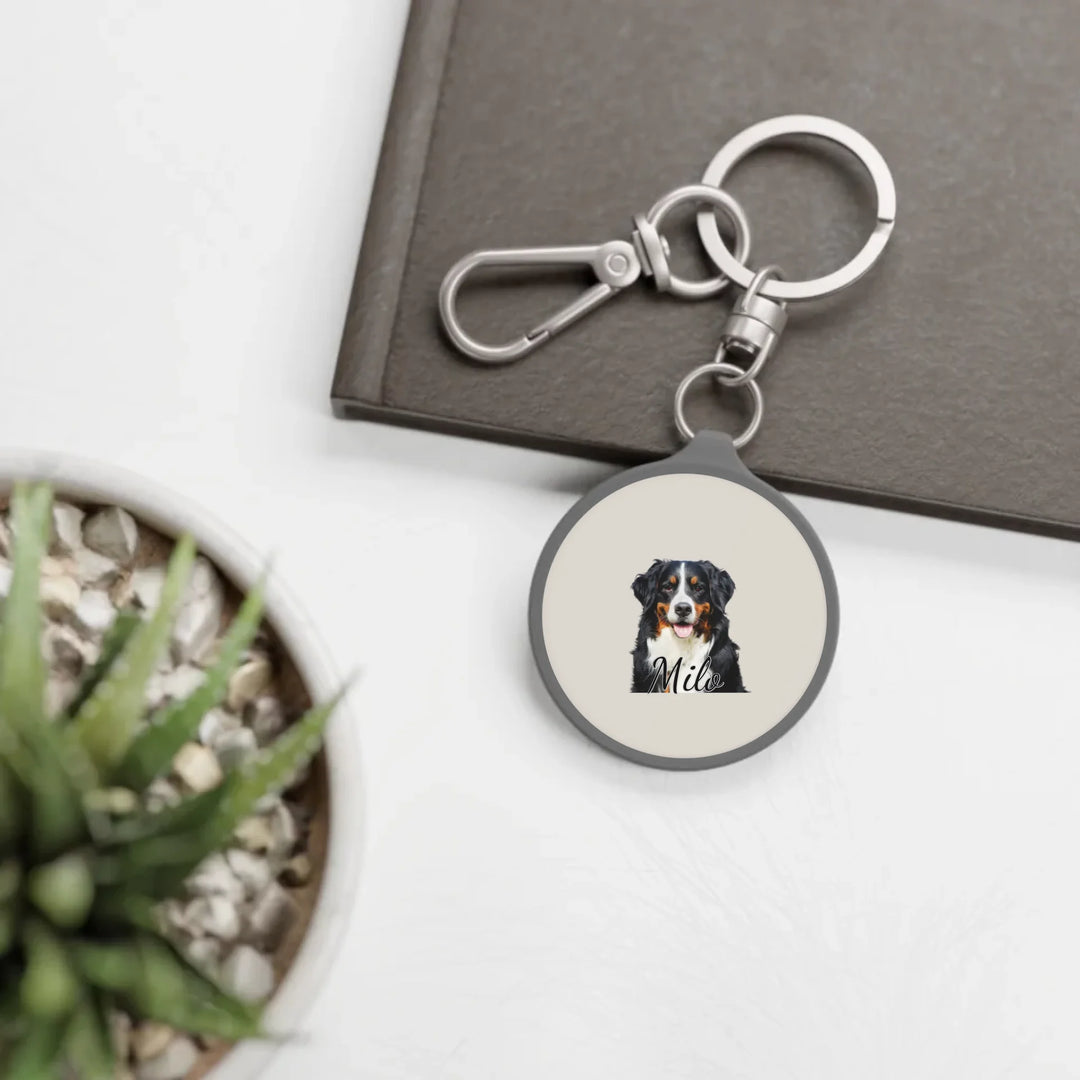 travel keyring tag on table-Custom photo, text, fonts, and colors-ARTFULANE