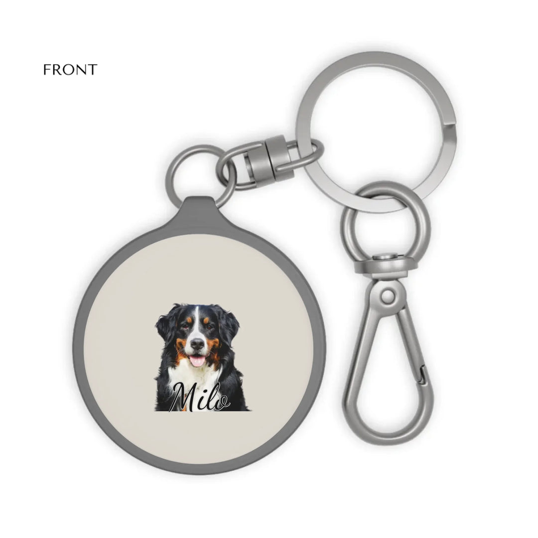 travel keyring tag Front-Custom photo, text, fonts, and colors-ARTFULANE