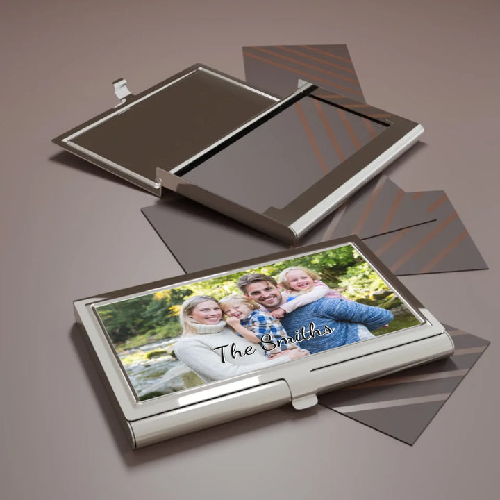 Business card holder-Custom photo, text, fonts, and colors-ARTFULANE