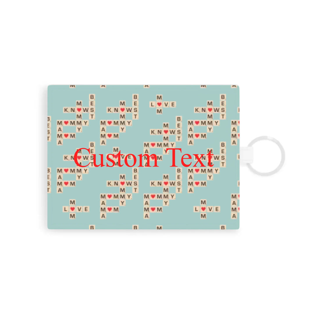 Custom-Travel-Accessories-leather-card-holder-front-Mom-Knows-Best-artfulane