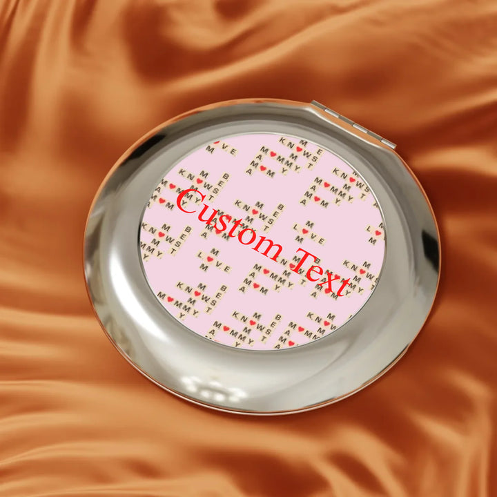 Custom-Travel-Accessories-compact-travel-mirror-in-usage-Mom-Knows-Best-artfulane