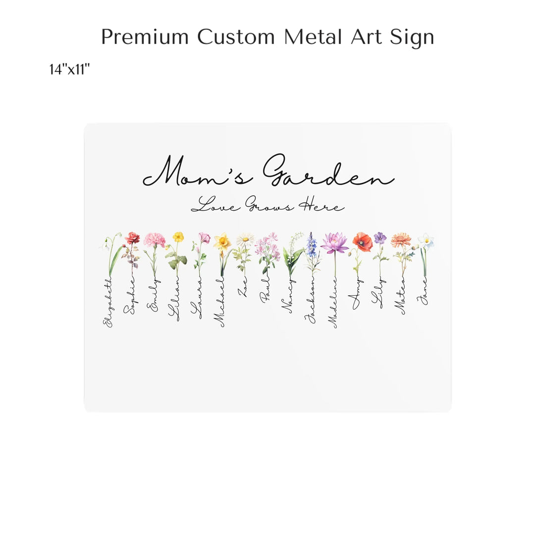 14x11 metal art sign