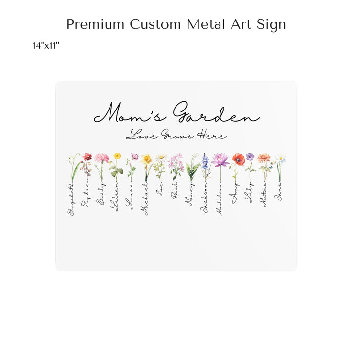 14x11 metal art sign