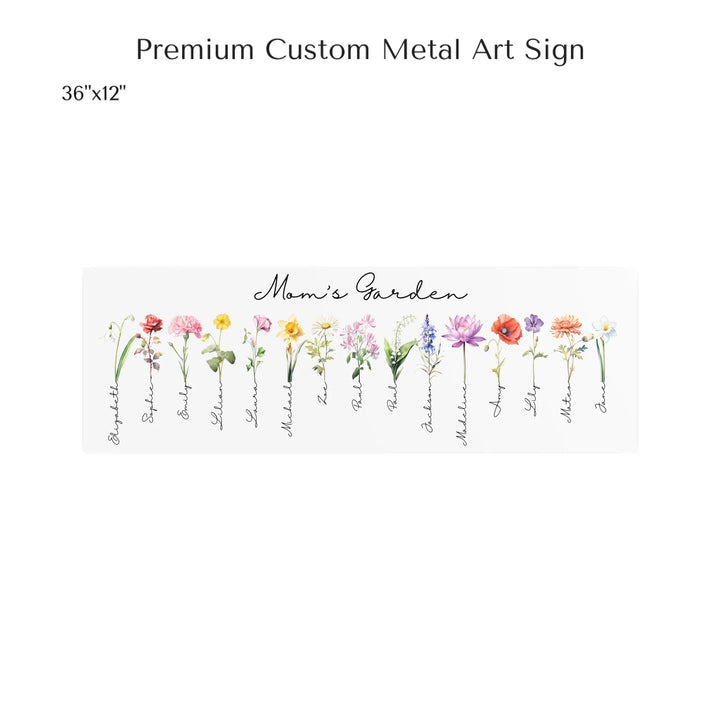 36x12 metal art sign