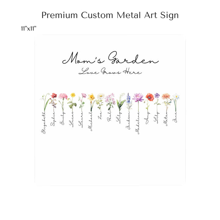 11x11 metal art sign