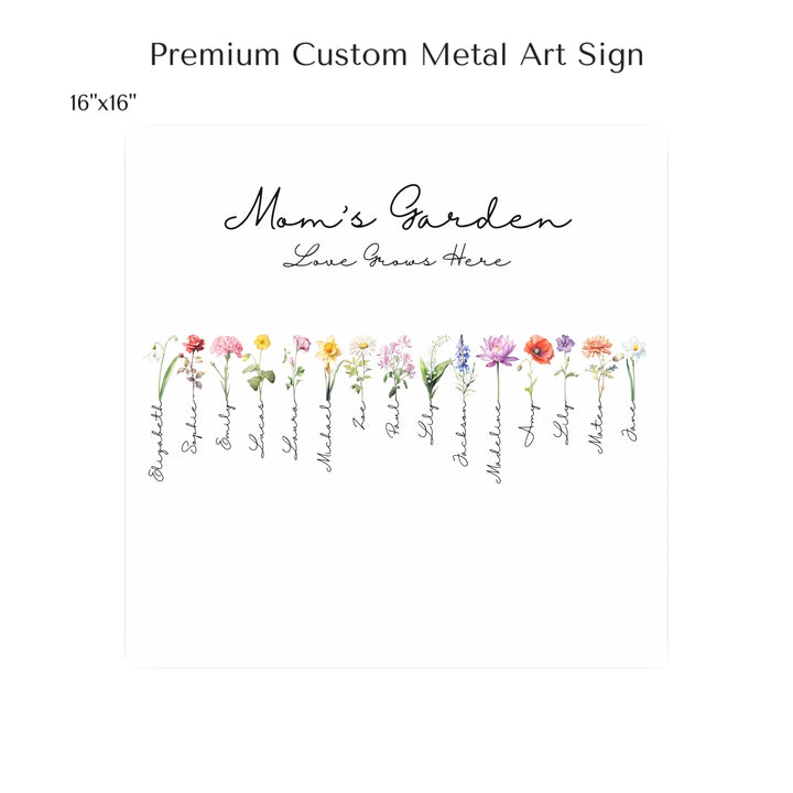 16x16 metal art sign