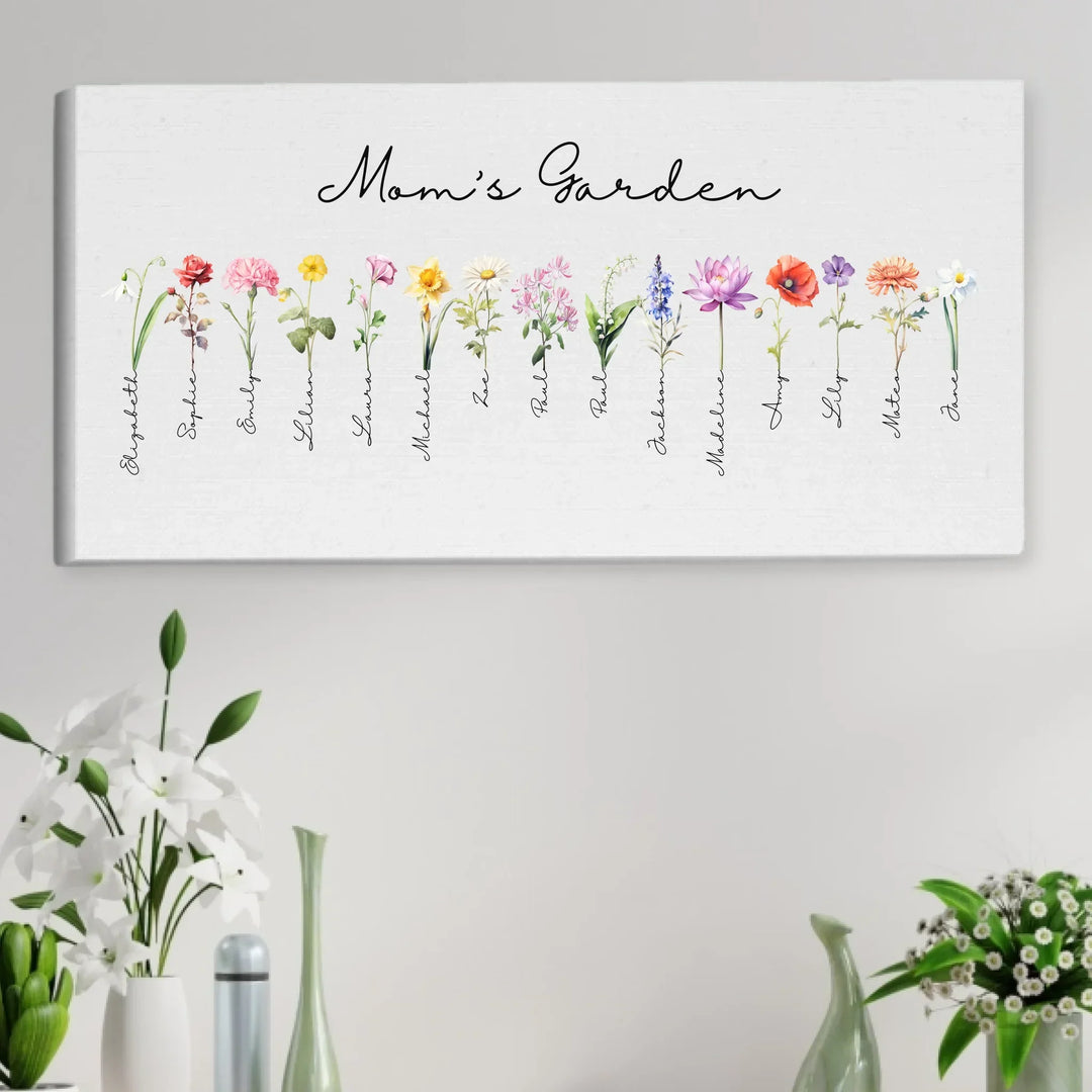 Unframed stretched canvas in living room-ARTFULANE