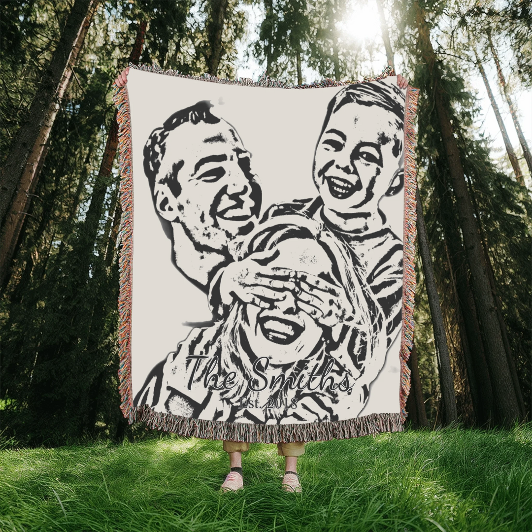 Heirloom Woven Blanket In Nature-ARTFULANE