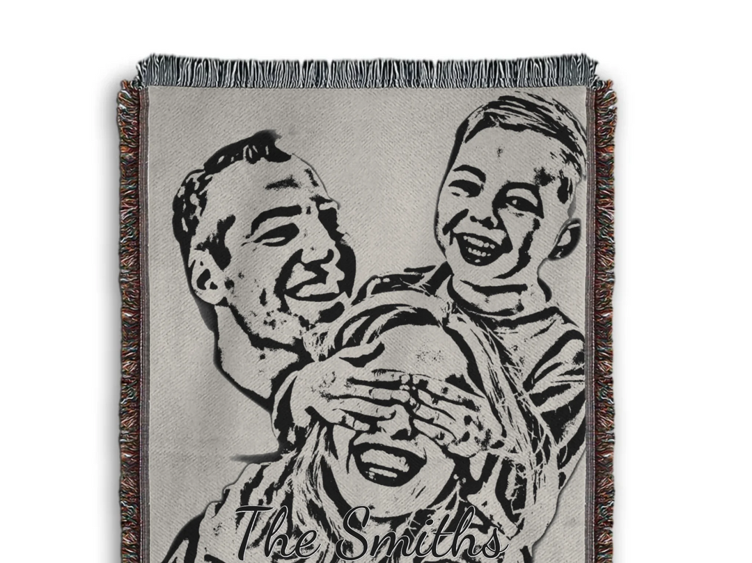 Heirloom Woven Blanket Closeup Texture-ARTFULANE