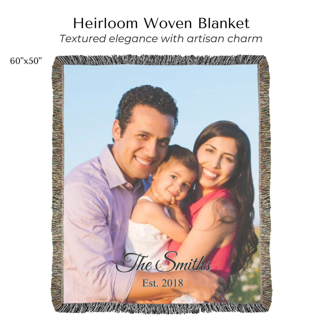 Heirloom Woven Blanket 60"X50"-ARTFULANE