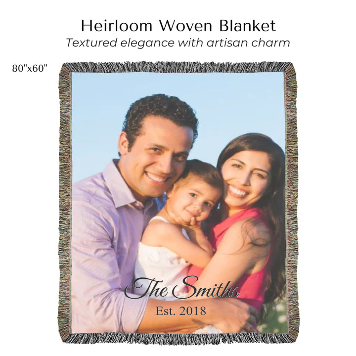 Heirloom Woven Blanket 80"x60"-ARTFULANE