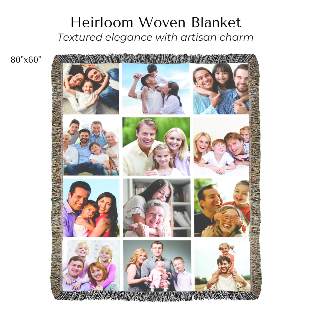 Heirloom Woven Blanket 80"x60"-ARTFULANE