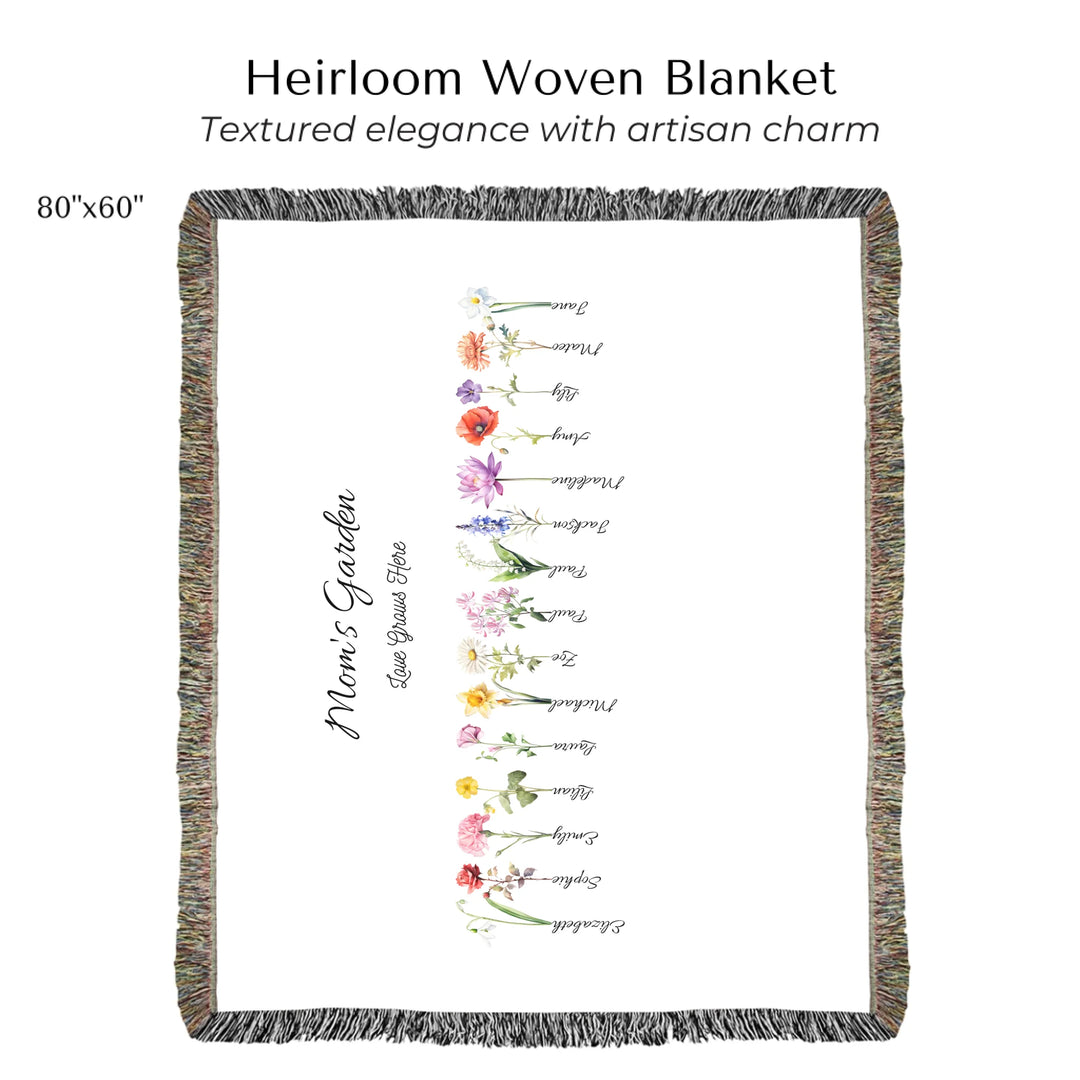 Heirloom Woven Blanket 80"x60"-ARTFULANE