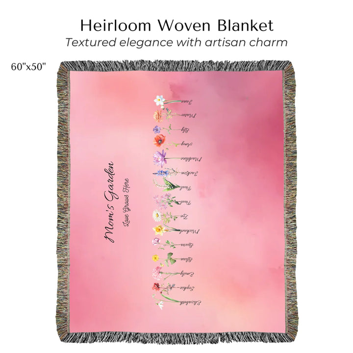 Heirloom Woven Blanket 60"X50"-ARTFULANE