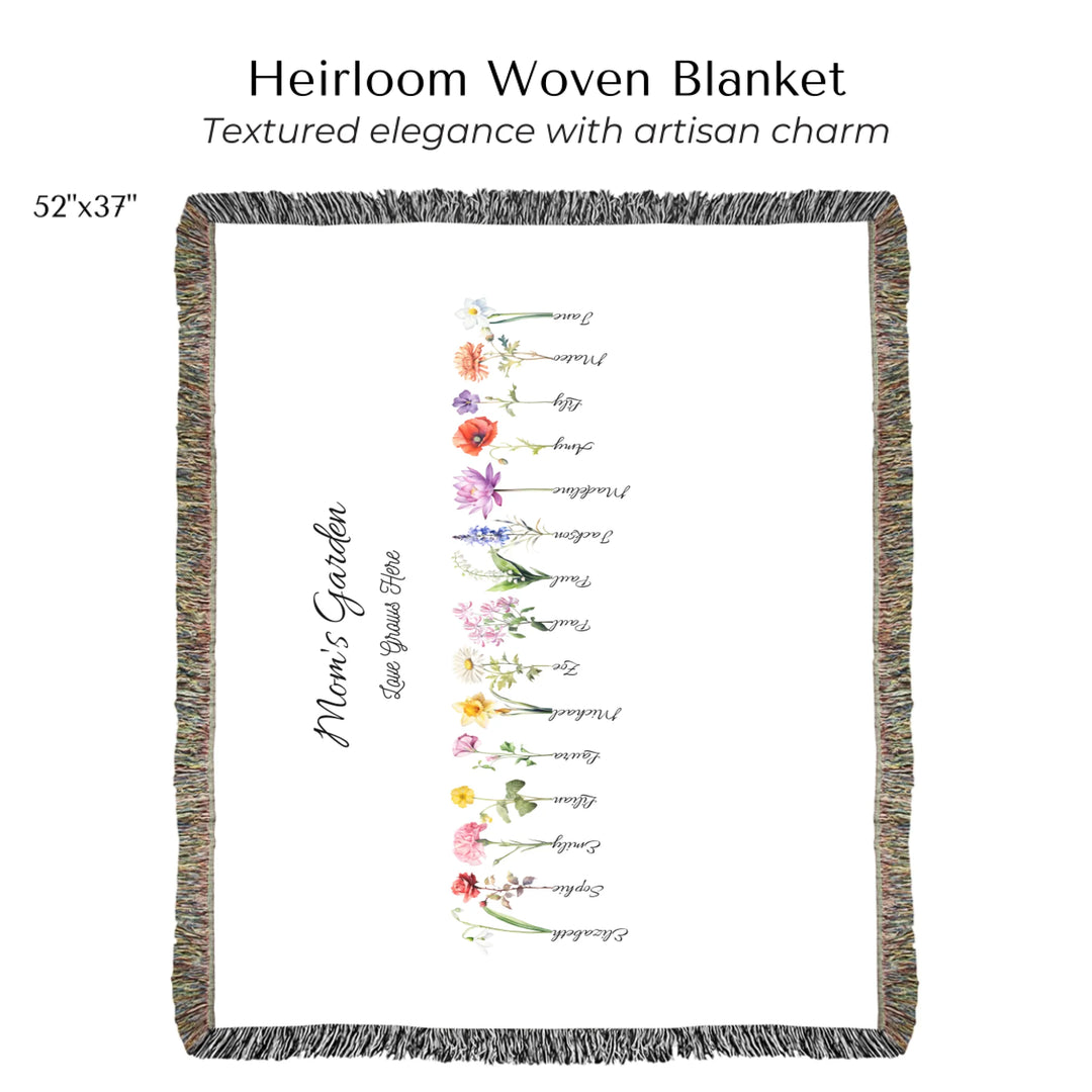 Heirloom Woven Blanket 52"x37"-ARTFULANE