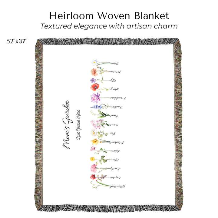 Heirloom Woven Blanket 52"x37"-ARTFULANE