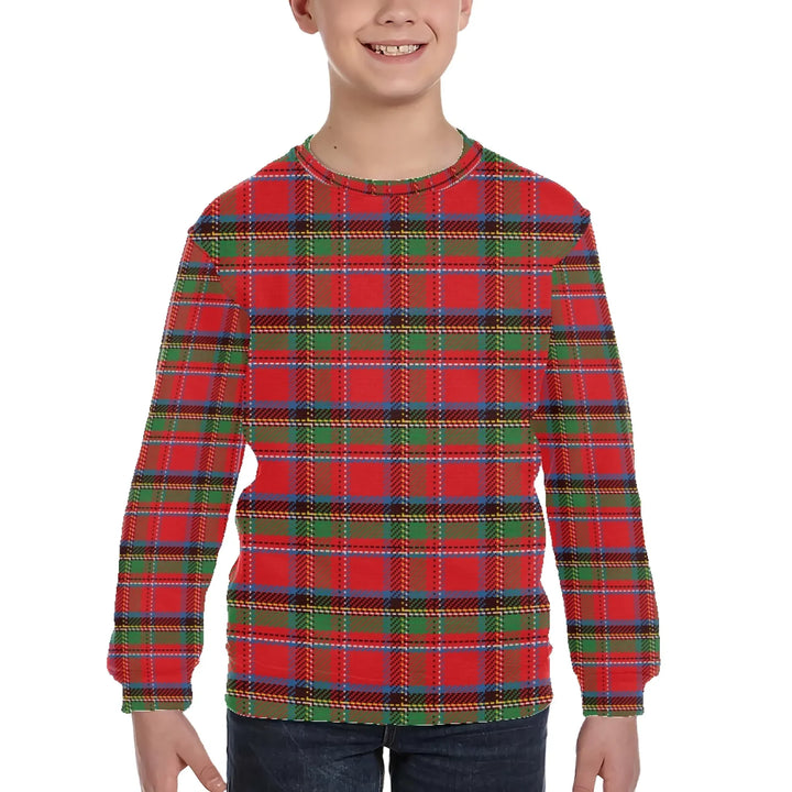 Custom Tartan Plaid Kids Wool Sweater - ARTFULANE