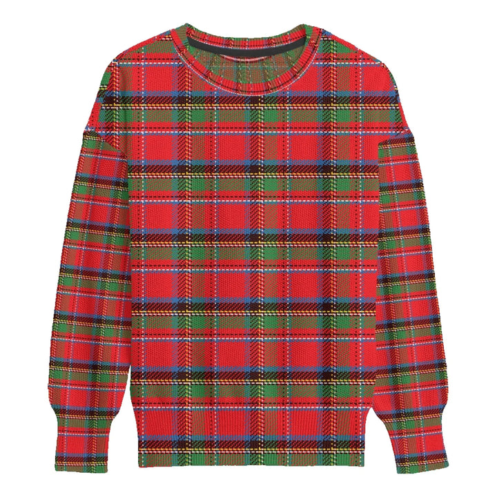 Custom Tartan Plaid Wool Sweater - ARTFULANE