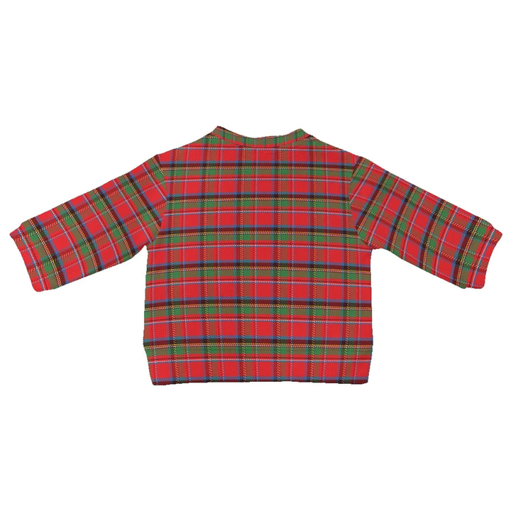 Custom Tartan Plaid Baby Wool Sweater Back - ARTFULANE