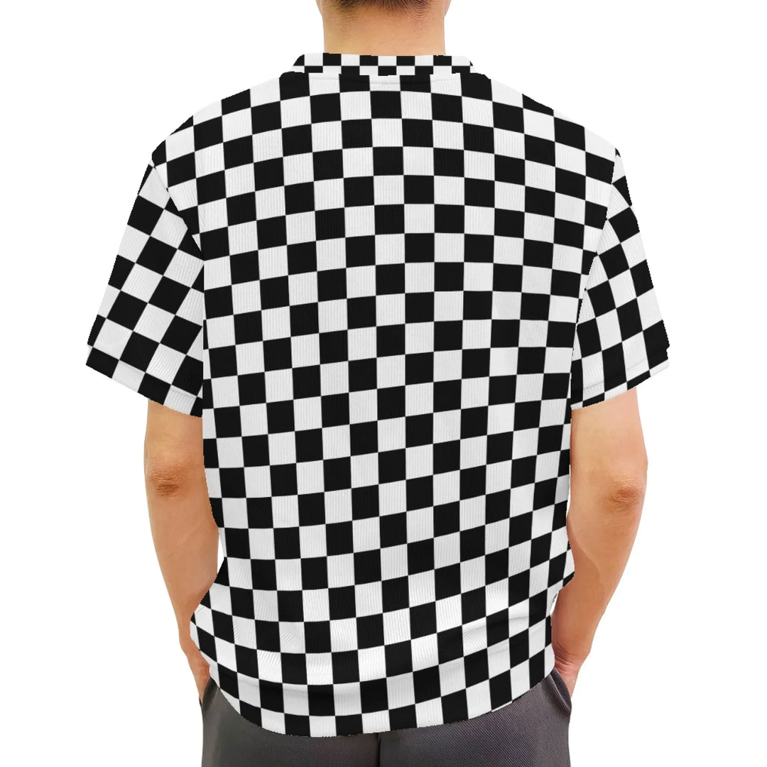 Custom Checkered Knit Sweater and Cardigan in multiple sizes for adults, kids, and babies – personalized knitwear design-ARTFULANE