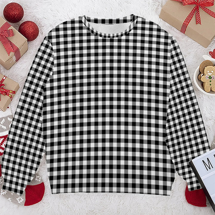 Custom Gingham Knit Sweater and Cardigan in multiple sizes for adults, kids, and babies – personalized knitwear design-ARTFULANE