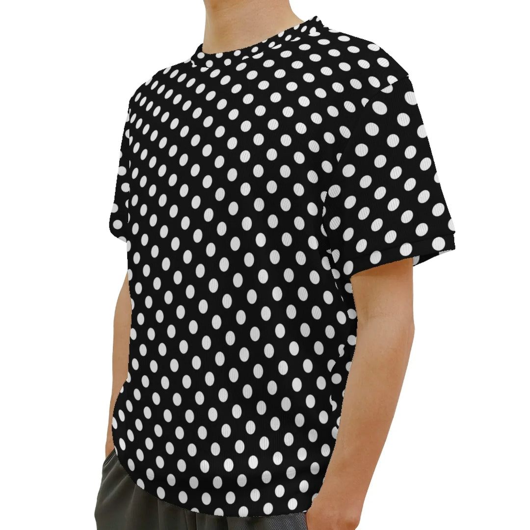 Custom Boho Polka Dots Knit Sweater and Cardigan in multiple sizes for adults, kids, and babies – personalized knitwear design-ARTFULANE