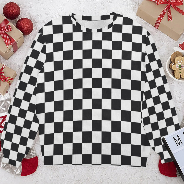 Custom Retro Groovy Knit Sweater and Cardigan in multiple sizes for adults, kids, and babies – personalized knitwear design-ARTFULANE