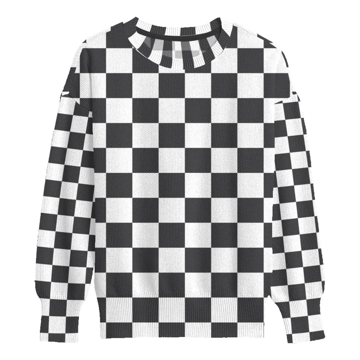 Custom Retro Groovy Knit Sweater and Cardigan in multiple sizes for adults, kids, and babies – personalized knitwear design-ARTFULANE