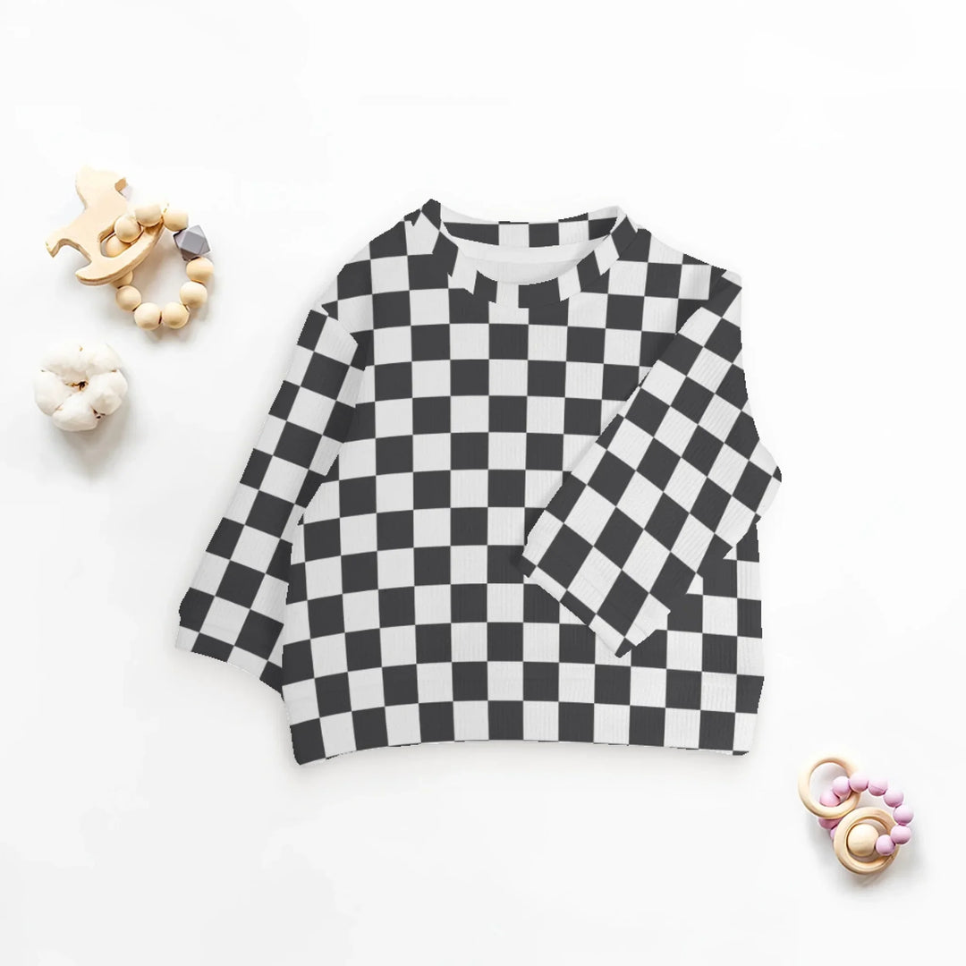 Custom Retro Groovy Knit Sweater and Cardigan in multiple sizes for adults, kids, and babies – personalized knitwear design-ARTFULANE