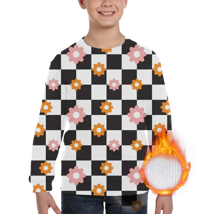 Custom Retro Groovy Knit Sweater and Cardigan in multiple sizes for adults, kids, and babies – personalized knitwear design-ARTFULANE