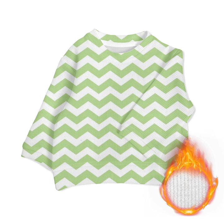 Custom Blue Toile Baby Wool Sweater - ARTFULANE