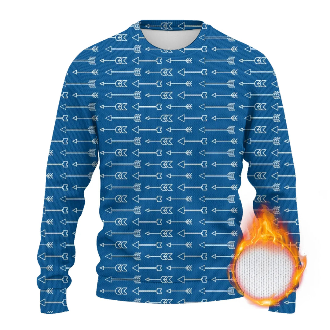 Custom Tartan Plaid Wool Sweater - ARTFULANE