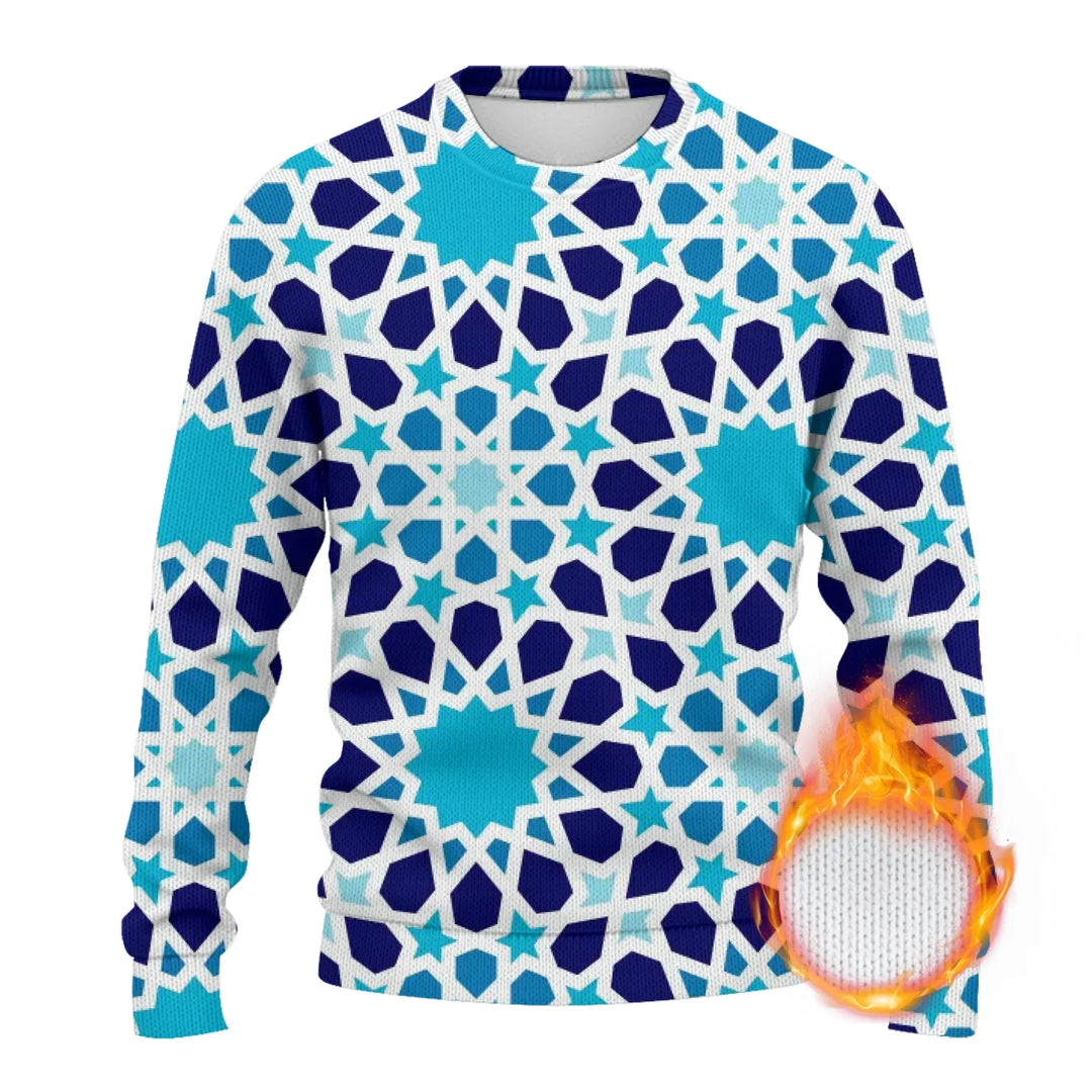 Custom Tartan Plaid Wool Sweater - ARTFULANE