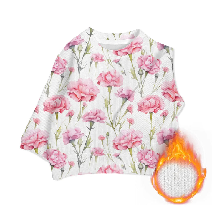 Custom Blue Toile Baby Wool Sweater - ARTFULANE