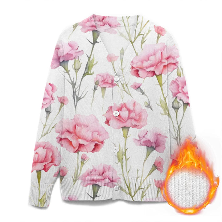 Custom Blue Toile cardigan Wool Sweater - ARTFULANE