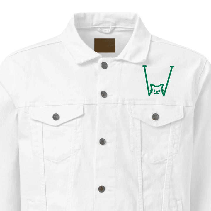 Chaqueta personalizada con inicial de gato bordada