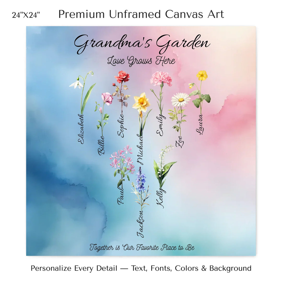 24x24 stretched canvas-ARTFULANE