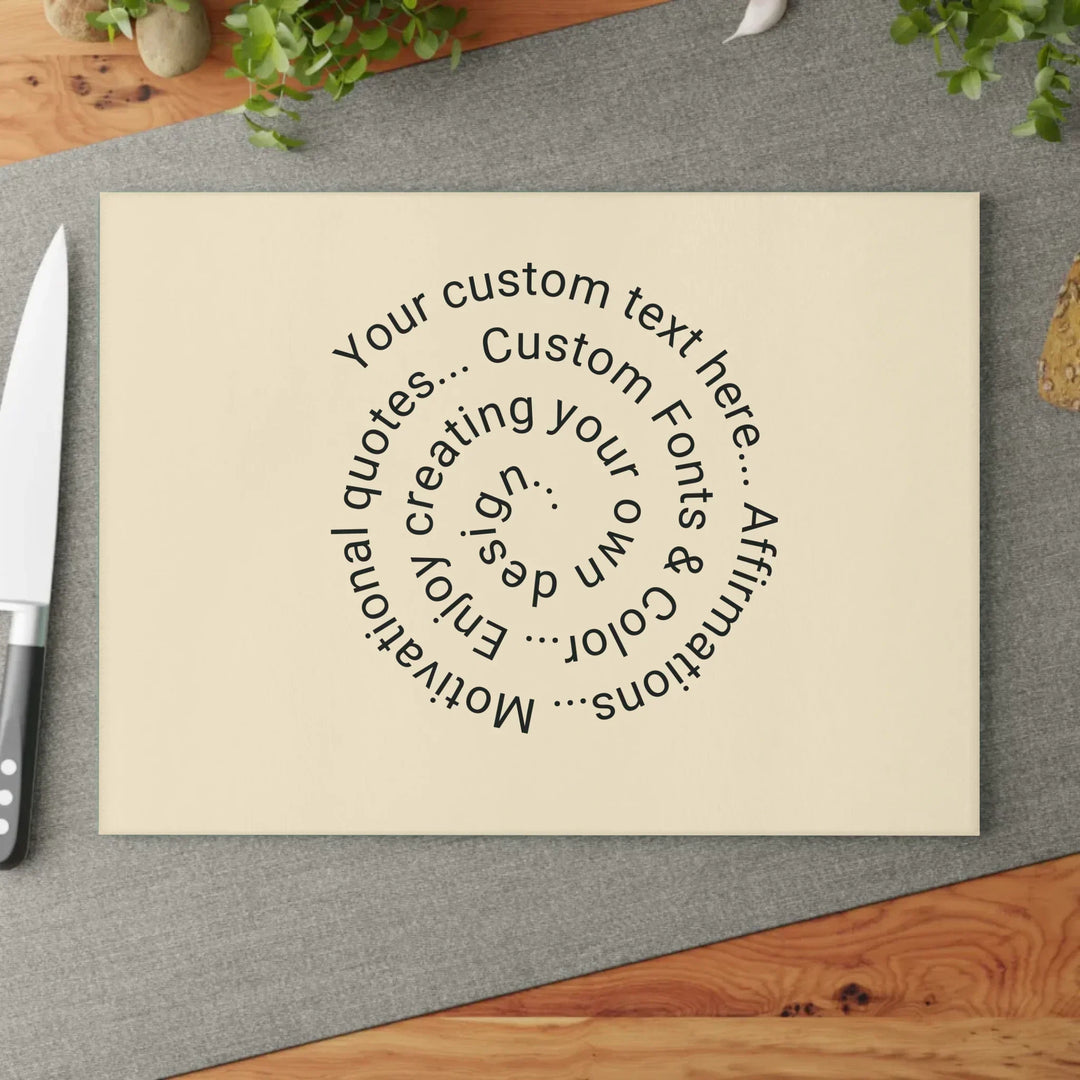 glass cutting board Context flat