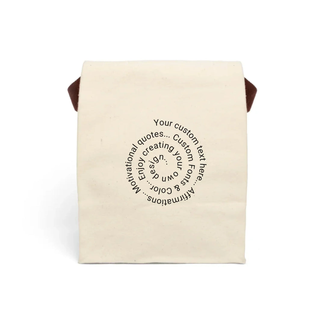 CANVAS LUNCH BAG FRONT