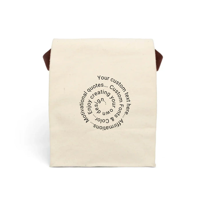 CANVAS LUNCH BAG FRONT