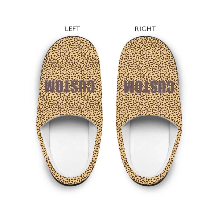 INDOOR WOMEN SLIPPERS Left and Right Slipper TOP VIEW