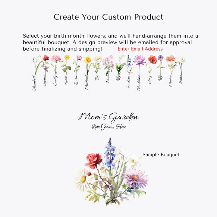 create-your-own-Custom-Birth-Month-Flower-Bouquet-White-Glass-Jar-With-LED-Candle-artfulane