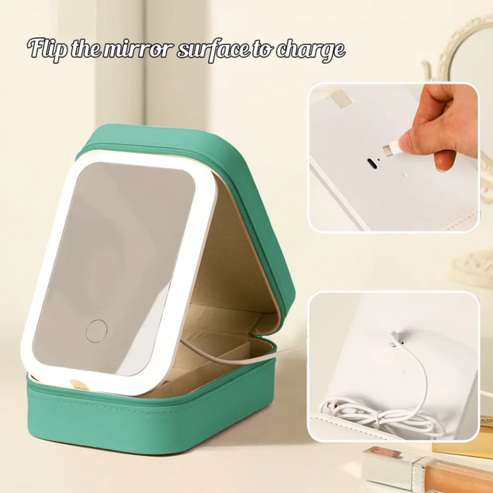 Custom-Birth-Month-Flower-Bouquet-LED-Make-Up-Box-charge-artfulane