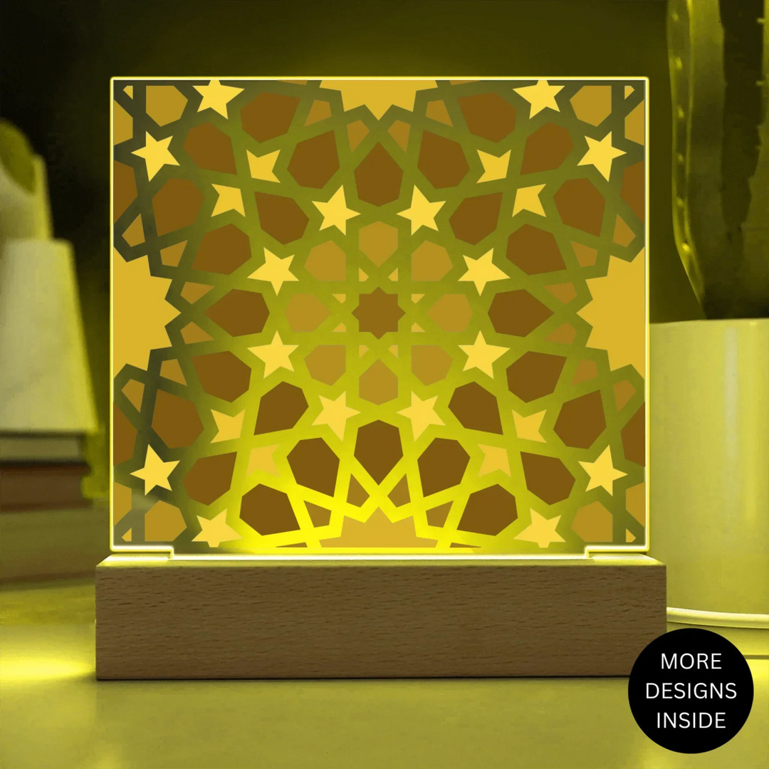 Acrylic Square with LED Base 13