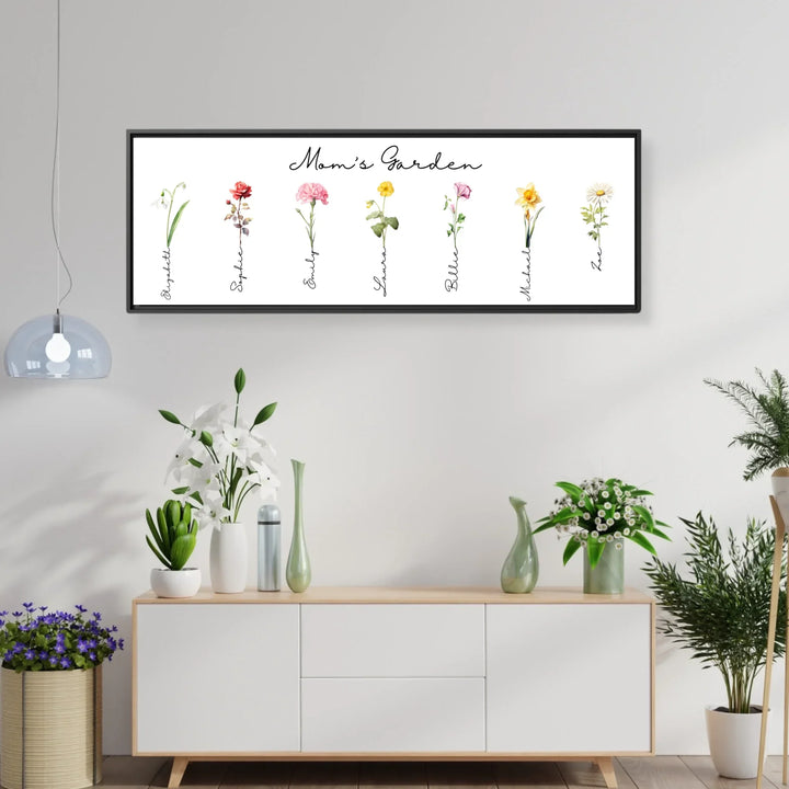 framed horizontal canvas in living room-ARTFULANE